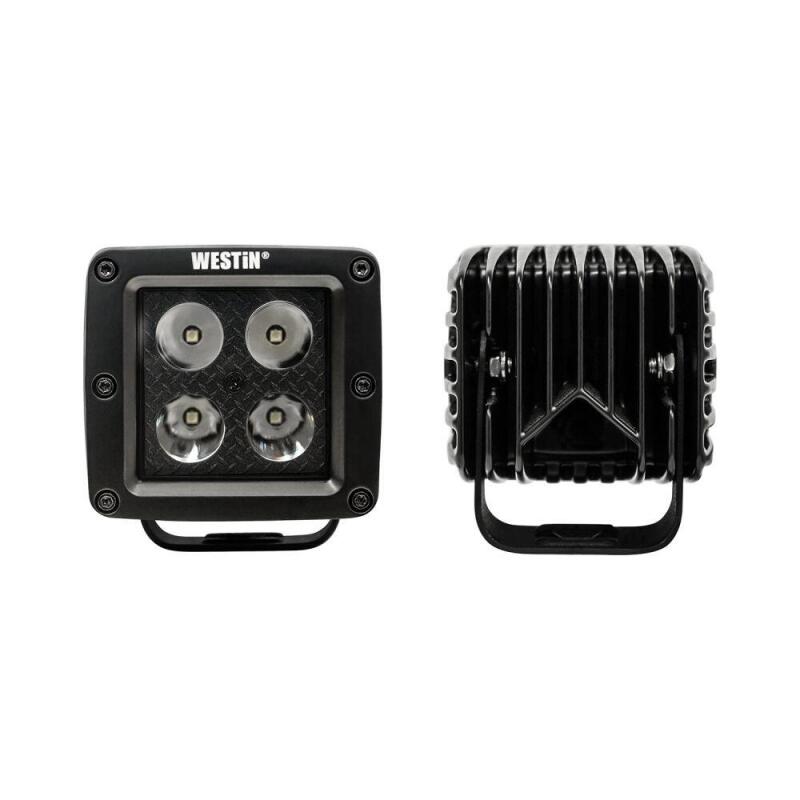 Westin HyperQ LED Auxiliary Lights, 3 in. Cube Flood