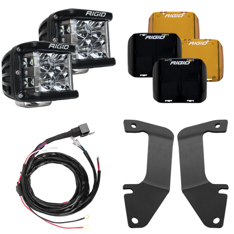 RIGID A-Pillar D-SS Flood Light Kit, fits Toyota Tundra