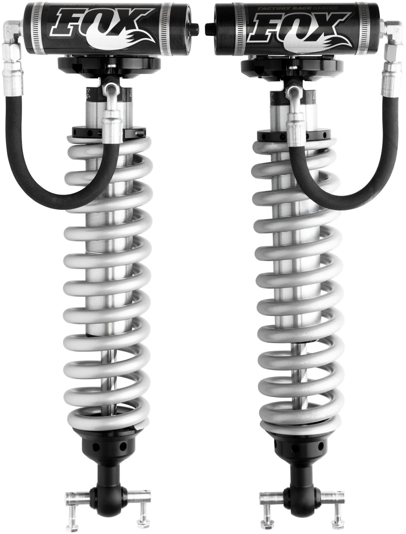 FOX 2.5 Factory Race Series Front Coilover Reservoir Set (4-6 in. Lift), fits Ford F-150