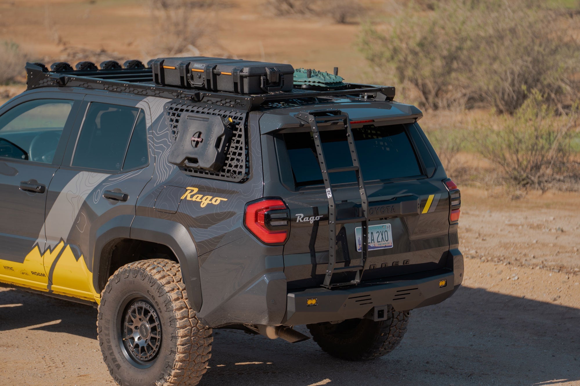 6th-Gen-4Runner-Rear-Hatch-Ladder-Installed-1 - NVMOS