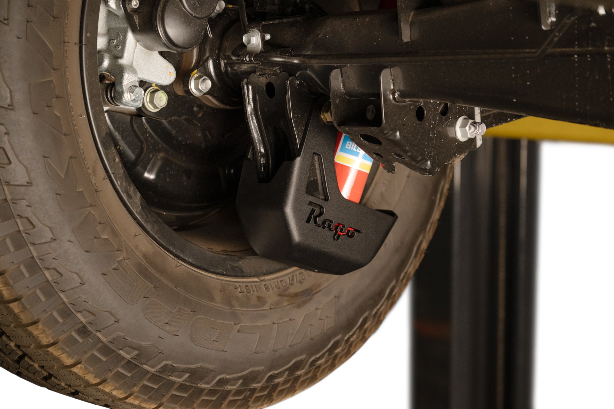 6th-Gen-4Runner-Rear-Shock-Guards-On-Lift-1 - NVMOS