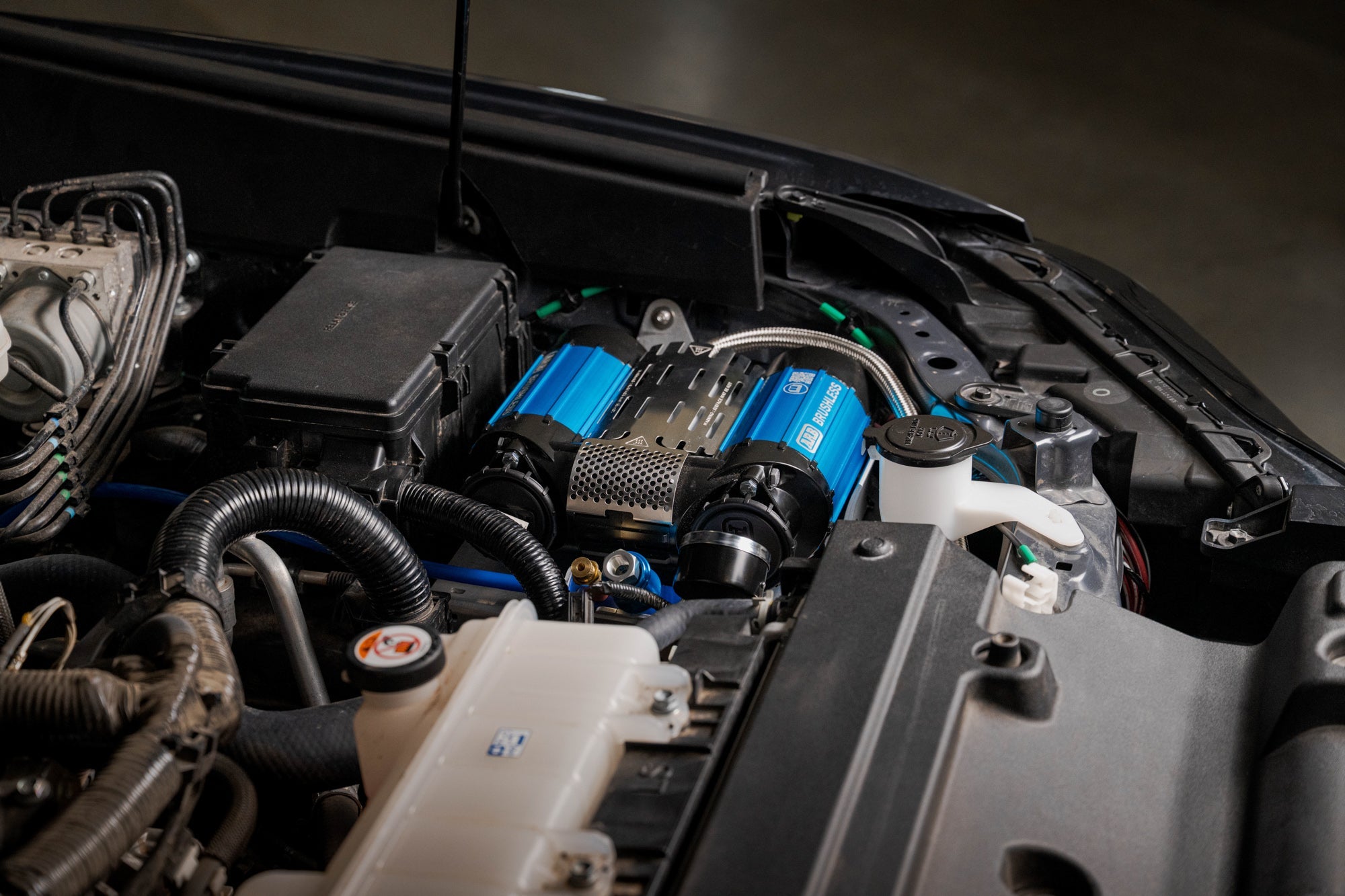 6th-Gen-4Runner-Under-Hood-Air-Compressor-Mount-Installed-12 - NVMOS