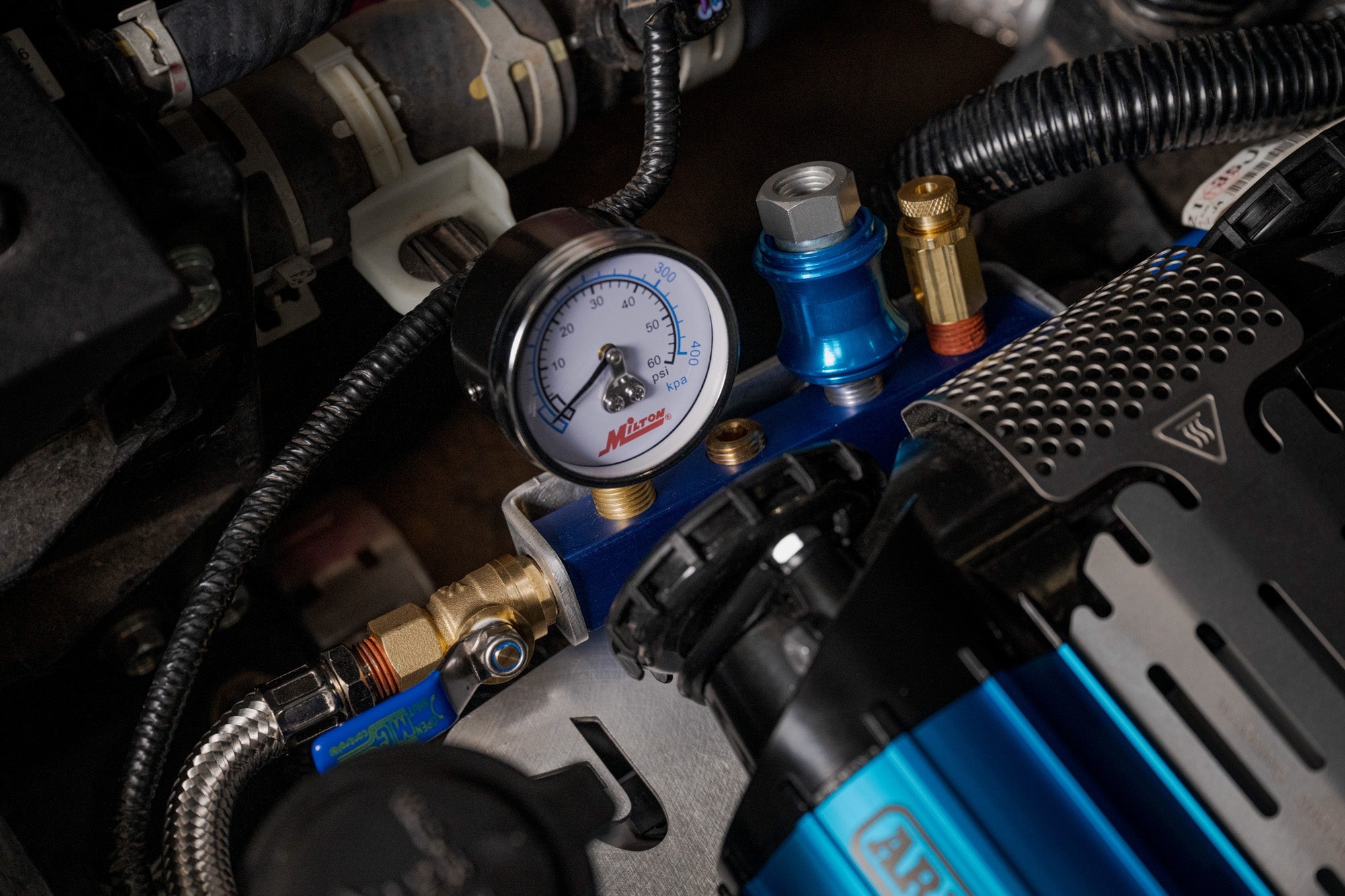 6th-Gen-4Runner-Under-Hood-Air-Compressor-Mount-Installed-3 - NVMOS
