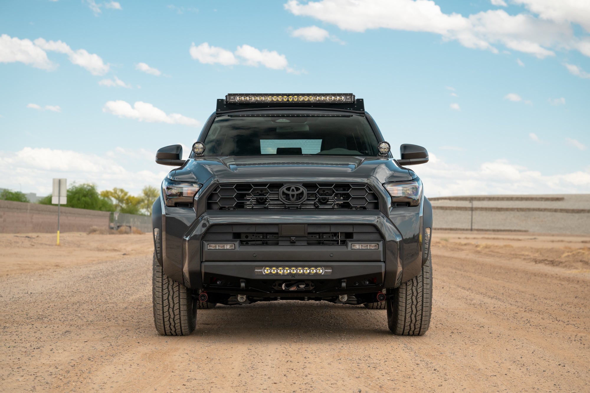 6th-Gen-Toyota-4Runner-Roof-Rack-w-Light-Pocket-Installed-Light-Bar-2 - NVMOS