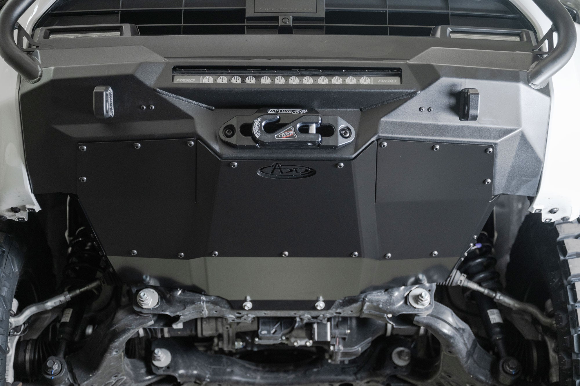 6th-gen-4Runner-Stealth-Center-Front-Bumper-Skid-Plate-Installed-3 - NVMOS