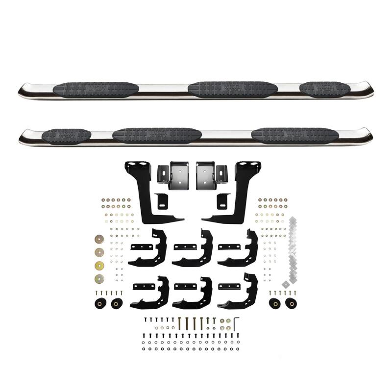 Westin PRO TRAXX 5 Oval Wheel-to-Wheel Nerf Step Bars, Quad Cab, 6.5 ft. Bed, fits Ram 1500