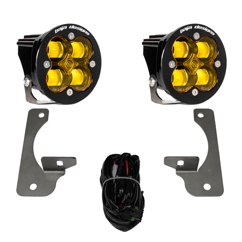 Baja Designs Squadron-R SAE fog pocket light kit for 2007-2009 Jeep Wrangler JK premium bumper