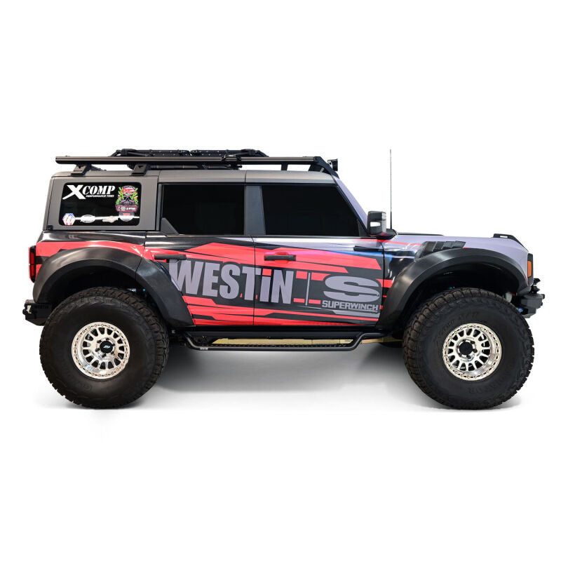 Westin Outlaw Drop Running Boards, 4-Door, Textured Black, fits Ford Bronco