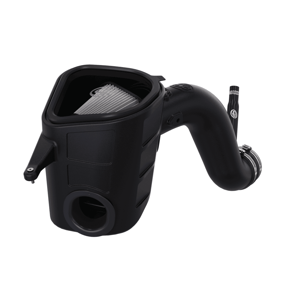 Dry Extandanle Cold Air Intake for 2013-2018 Dodge Ram Cummins 6.7L - S&B on a white background