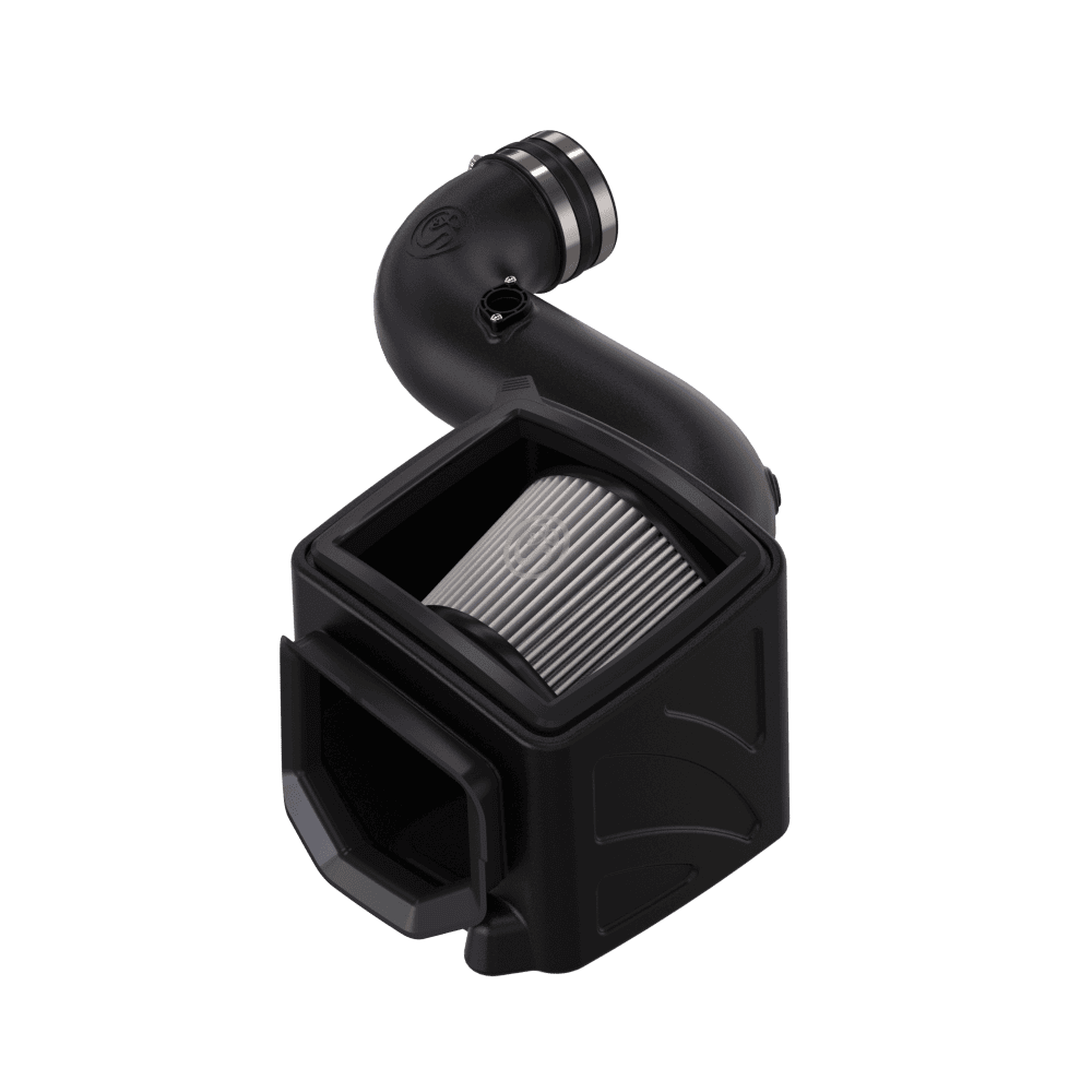 Dry Extendable Cold Air Intake for 2006-2007 Chevy / GMC Duramax LLY-LBZ 6.6L on a white background