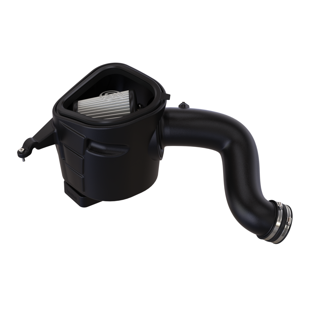 Dry Extendable Cold Air Intake for 2003-2007 Dodge Ram Cummins 5.9L on a white background
