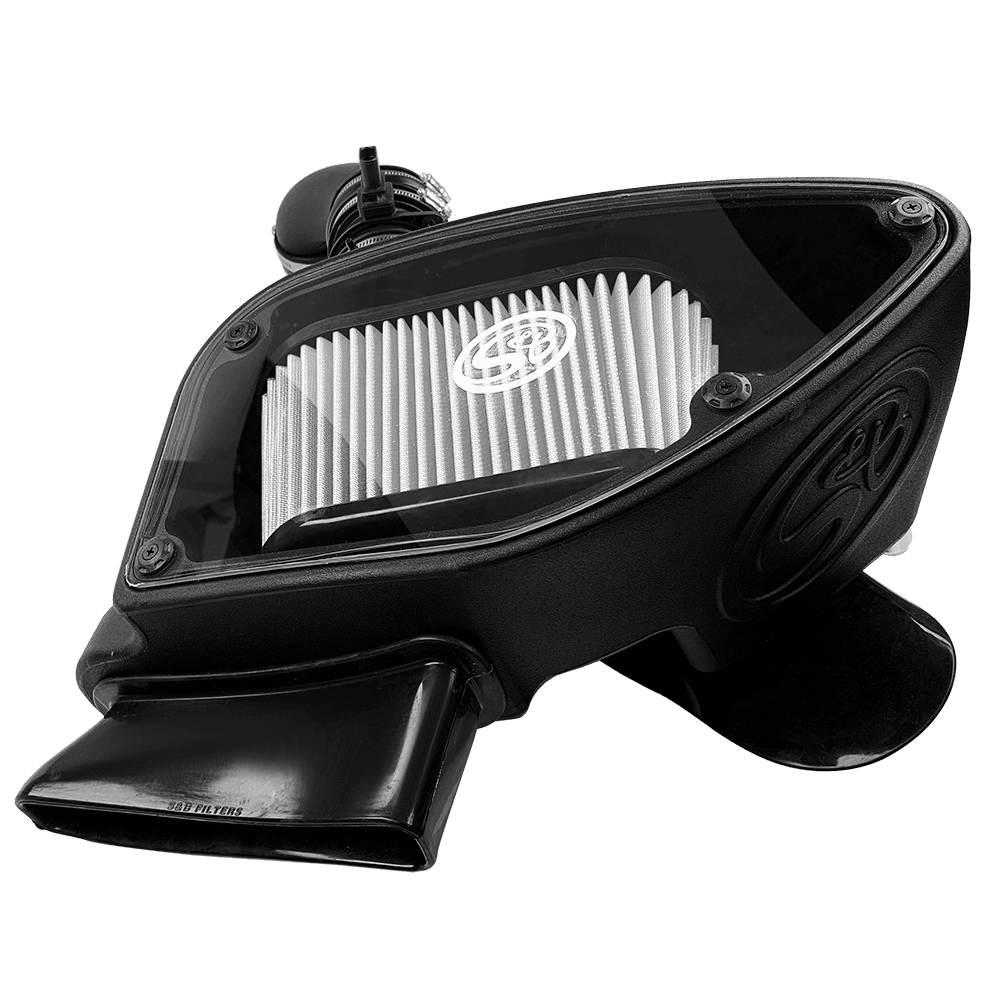 Dry Extendable COLD AIR INTAKE FOR 2005.5-2006 1.9L VW TDI, 2009-2015 VW 2.0L TDI (MK6), 2010-2014 Audi A3 2.0L TDI on a white background
