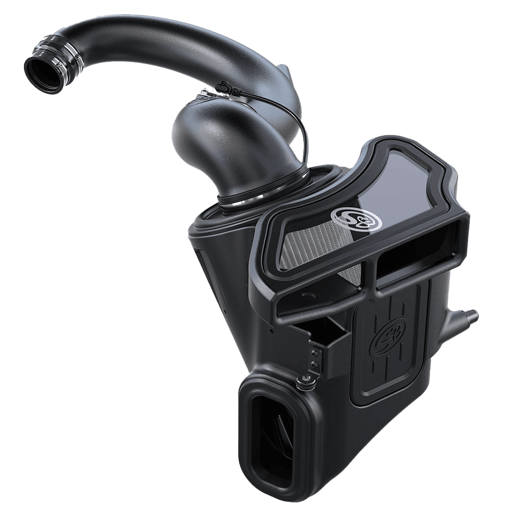 Dry Extendable Cold Air Intake for 2020-2025 Silverado, Sierra 1500 / Tahoe, Yukon, Suburban, Escalade Duramax 3.0L on a white background