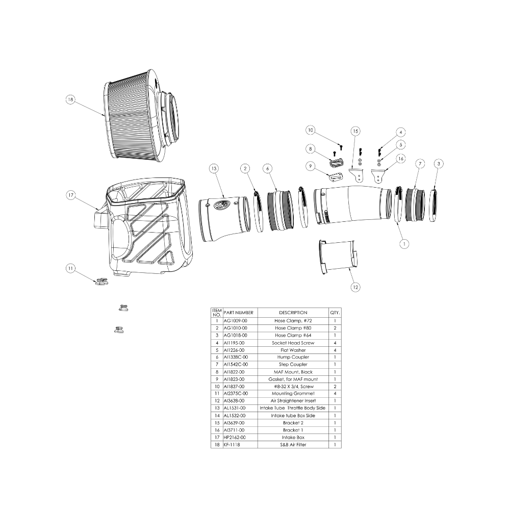 Cold Air Intake For 2025-2026 RAM 1500 RHO
