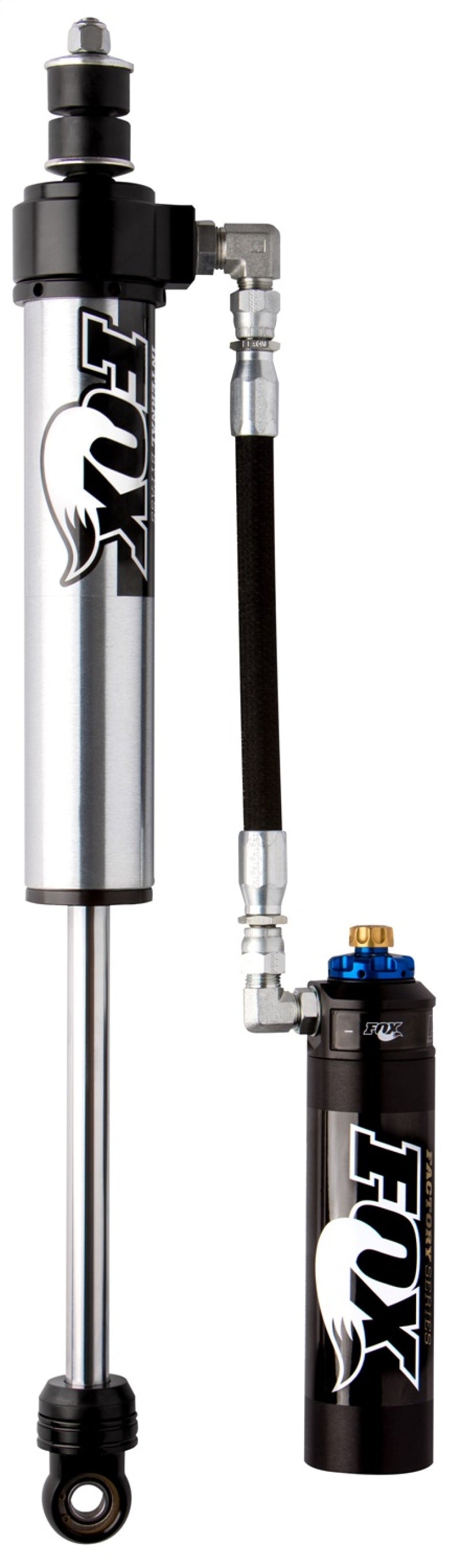 FOX 2.5 Factory Series Internal Bypass Front Reservoir Shocks (2.5-4 in. Lift), fits Jeep Wrangler
