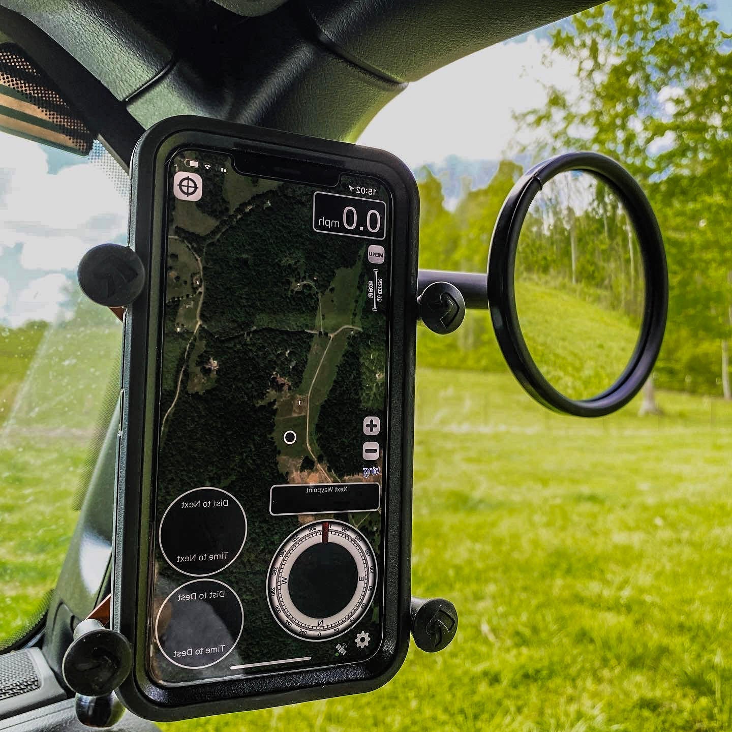 Espejo retrovisor lateral de pilar A Gladiator JT con montaje en base para conductor o pasajero