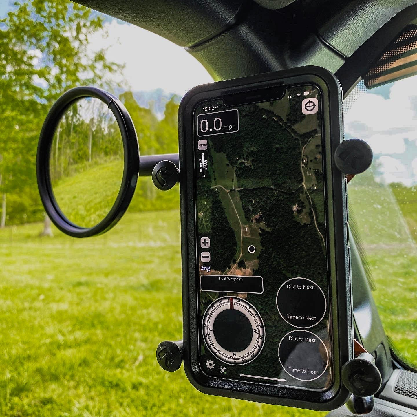 Espejo retrovisor lateral de pilar A Gladiator JT con montaje en base para conductor o pasajero