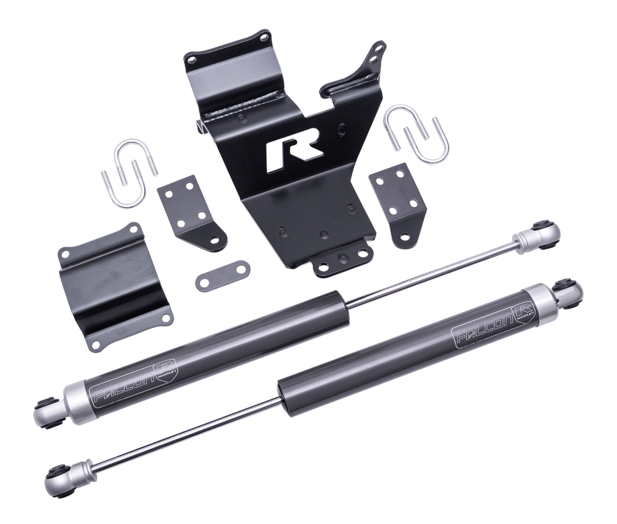 ReadyLIFT 10-Lug Dual Steering Stabilizer Kit 2005-2026 Ford SD F450/F550 4WD Diesel