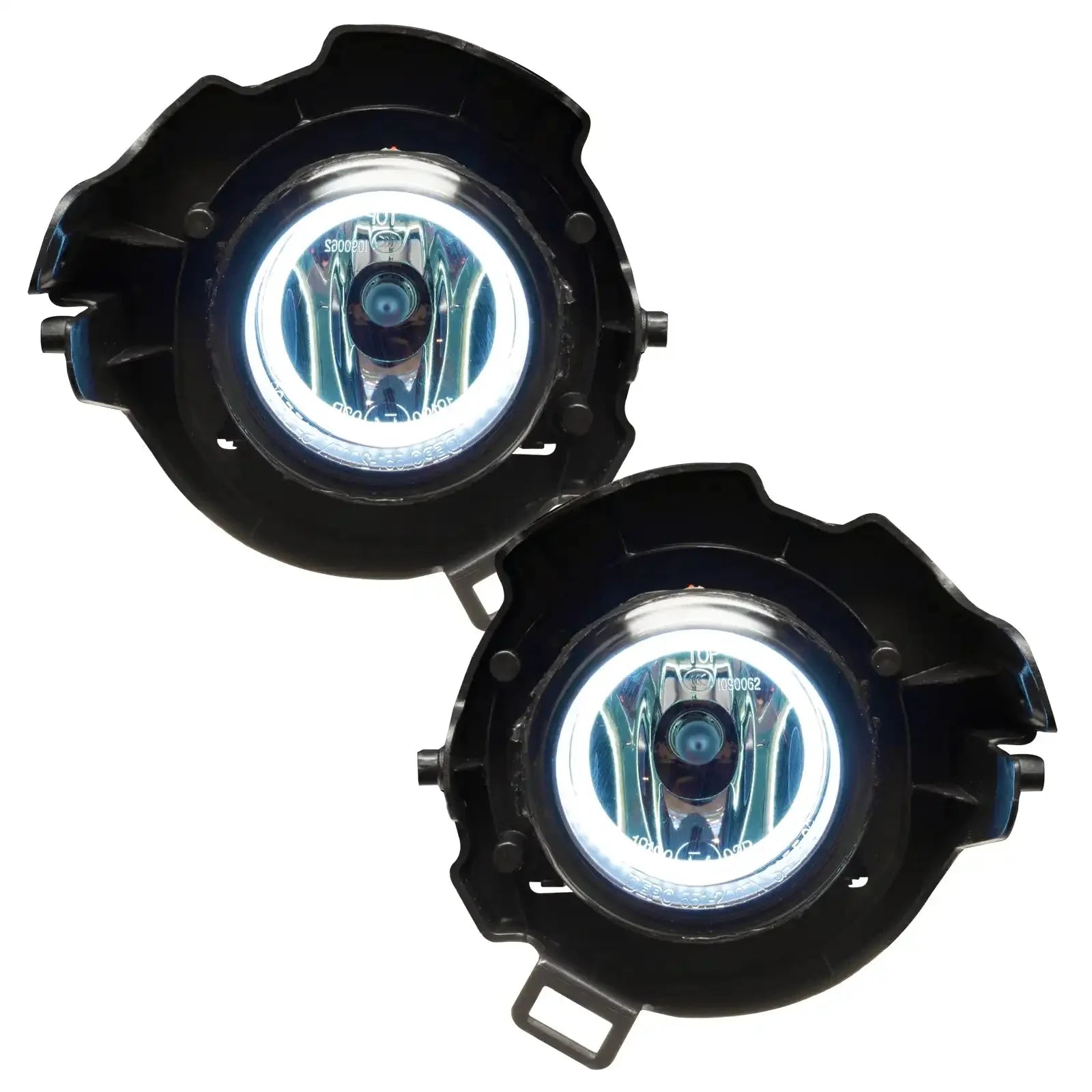 Pair of round LED halo fog lights for Toyota trucks and off-road vehicles