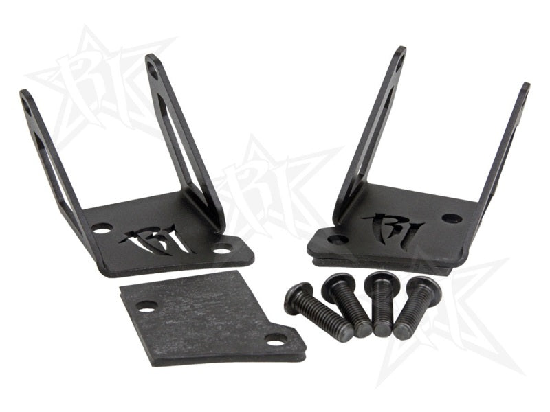RIGID A-Pillar Light Mount Kit for Dually/D2 Lights, fits Jeep Wrangler