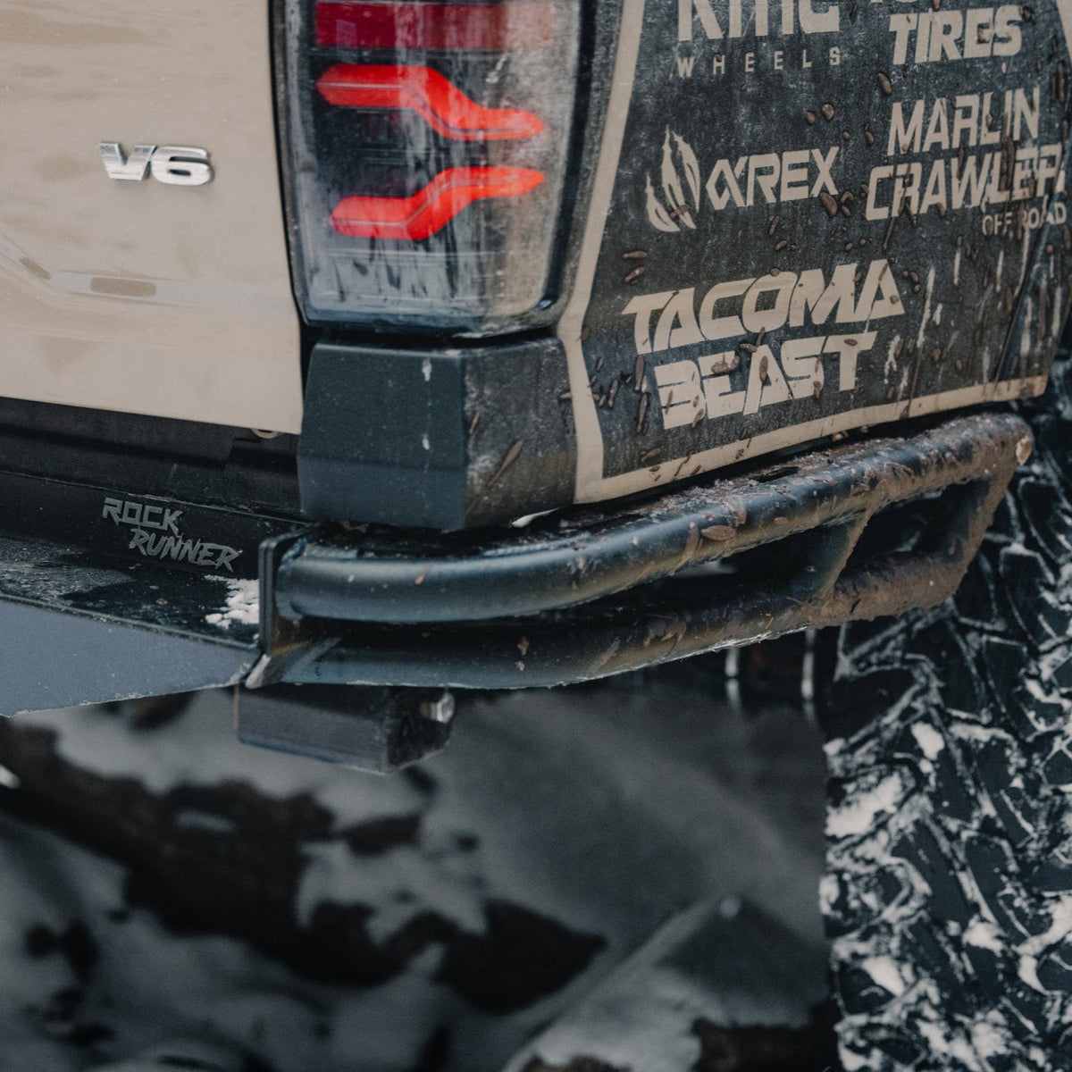 C4 Fabrication Tacoma Rock Runner High Clearance Rear Bumper / 3rd Gen / 2016-2023