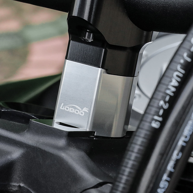 LOBOO Handlebar Risers for KTM 790 / 890 / 390 Adventure (2020-on) – CNC Aluminum 0.75 in Bar Riser Kit, Black or Silver Anodized Finish