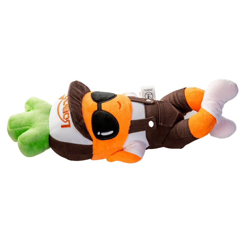 LOBOO Plush Motorcycle Mascot – Soft Adventure Buddy with Multiple Mounting Loops for Panniers, Crash Bars & Backpacks