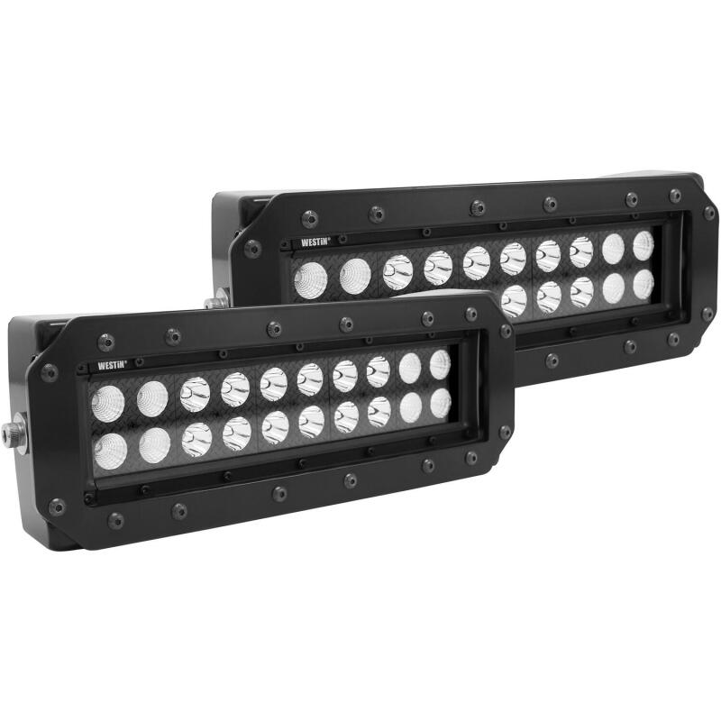 Westin HDX Flush Mount B-FORCE LED Light Kit, 10 in. (Set of 2)