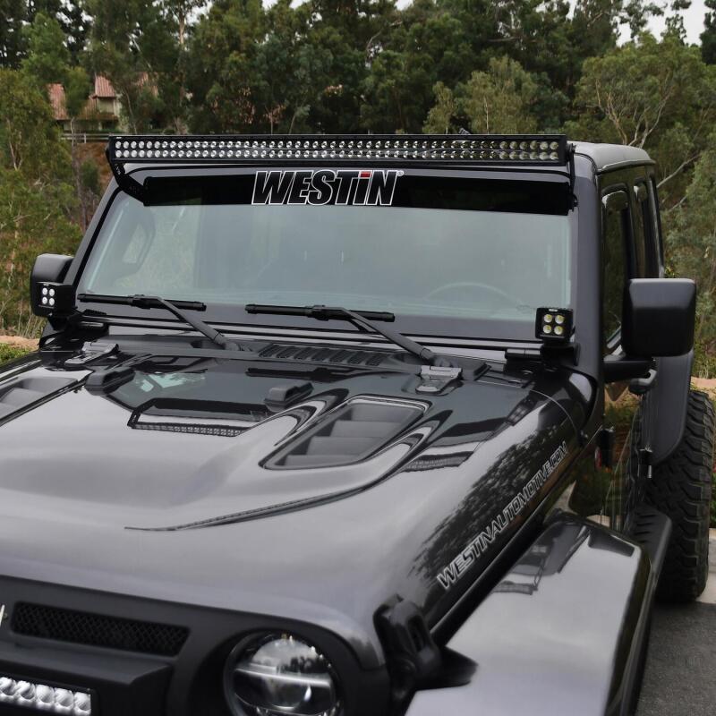 Westin Pillar LED Light Mount, 50 in. Bar, fits Jeep Wrangler