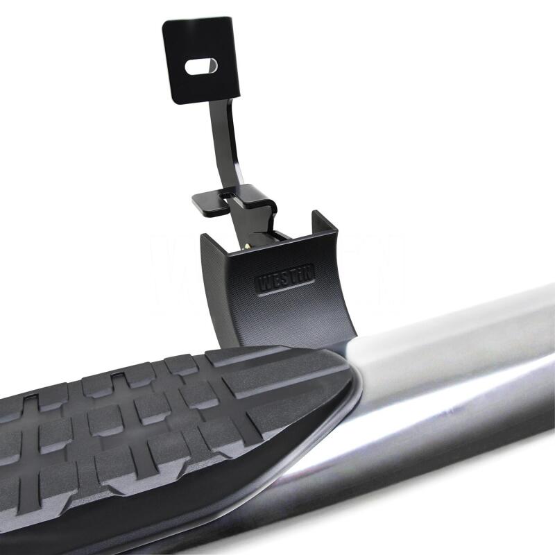 Westin PRO TRAXX 5 Oval Wheel-to-Wheel Nerf Step Bars, Crew Cab, 8 ft. Bed, fits Chevy Silverado HD 2500/3500