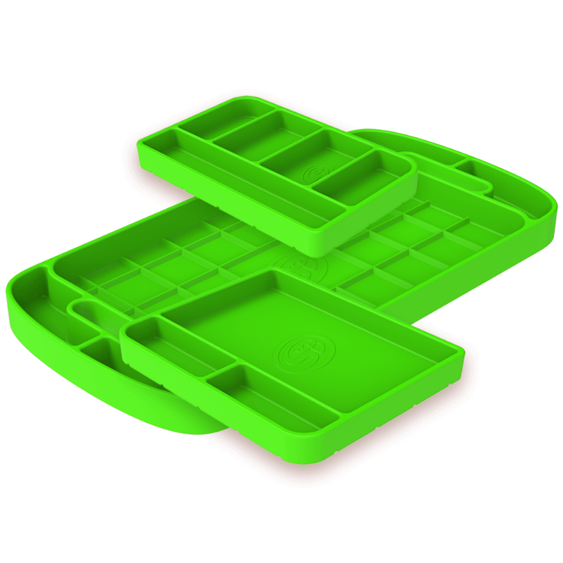 Lime green Silicone Tool Tray - S&B