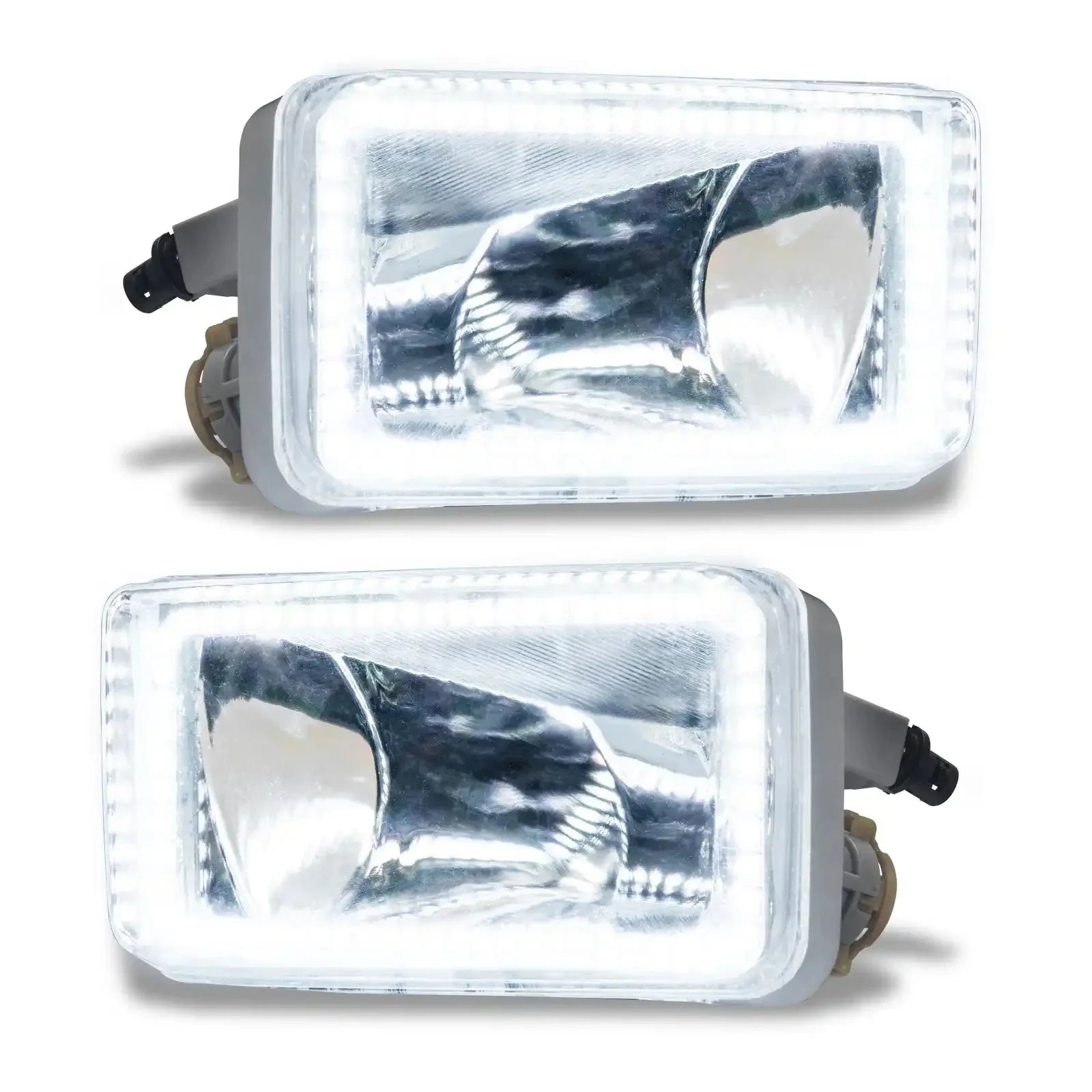 Pair of rectangular LED headlights for Toyota overlanding and expedition vehicles