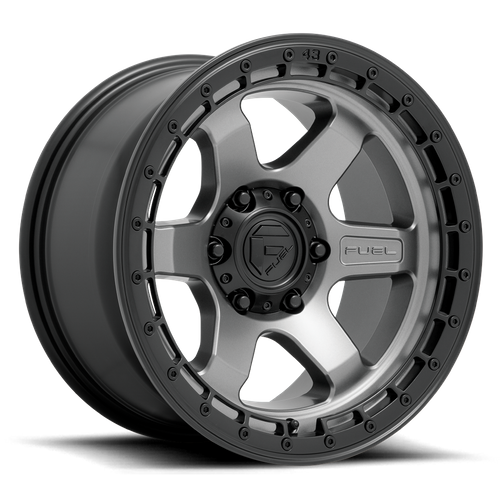 Fuel Block (D752) Wheel - Matte Gunmetal w/ Black Ring