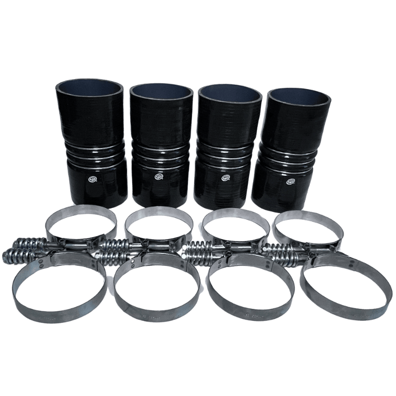 S&B 4"x 8" Intercooler Boot Kit with Clamps (Set of 4)
