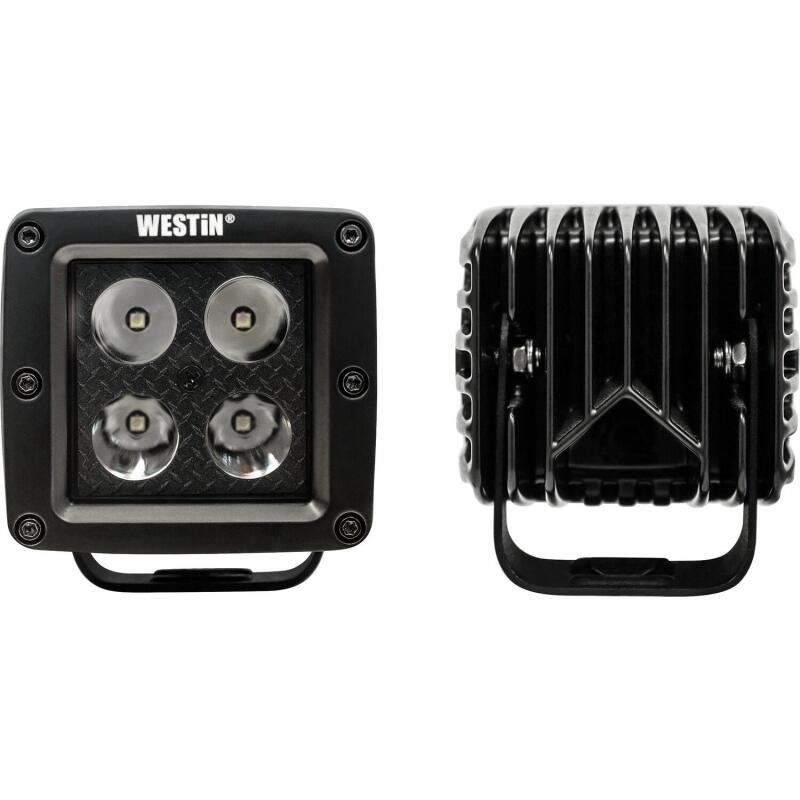 Westin HyperQ B-FORCE 3.2 x 3.0 in. LED Auxiliary Lights, Spot (Pair)