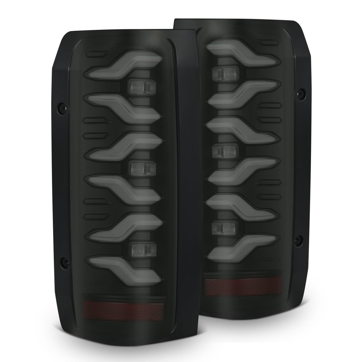 AlphaRex LUXX-Series LED Tail Lights for Ford F-150 / Ford Super Duty - Black Smoke
