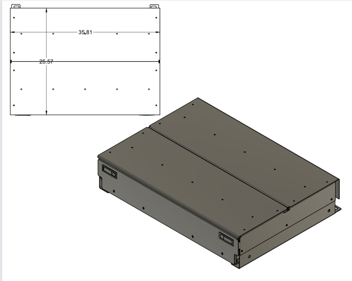 Diabolical Inc JLU Complete Drawer System for Jeep Wrangler JLU, installed
