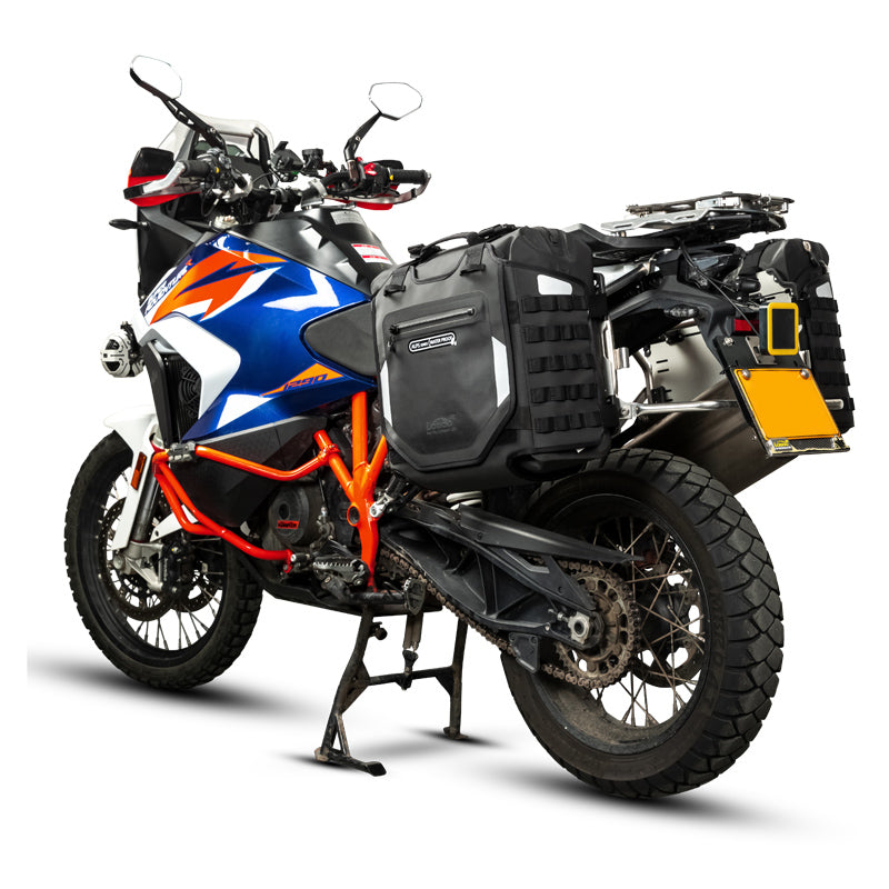 LOBOO Inflatable Motorcycle Side Bag Set – ALPS Series Waterproof Travel Saddle Bags (Available in 23L, 30L, or Mixed 23L+30L Options)