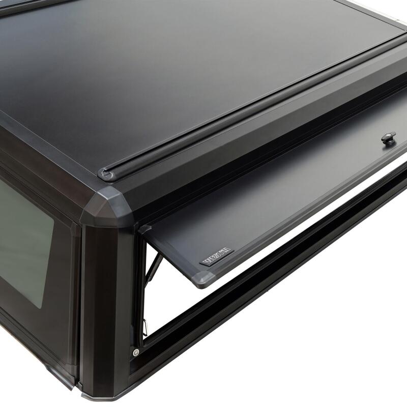 Westin EXP Truck Cap with Solid Front Glass, Matte Black, fits Toyota Tacoma