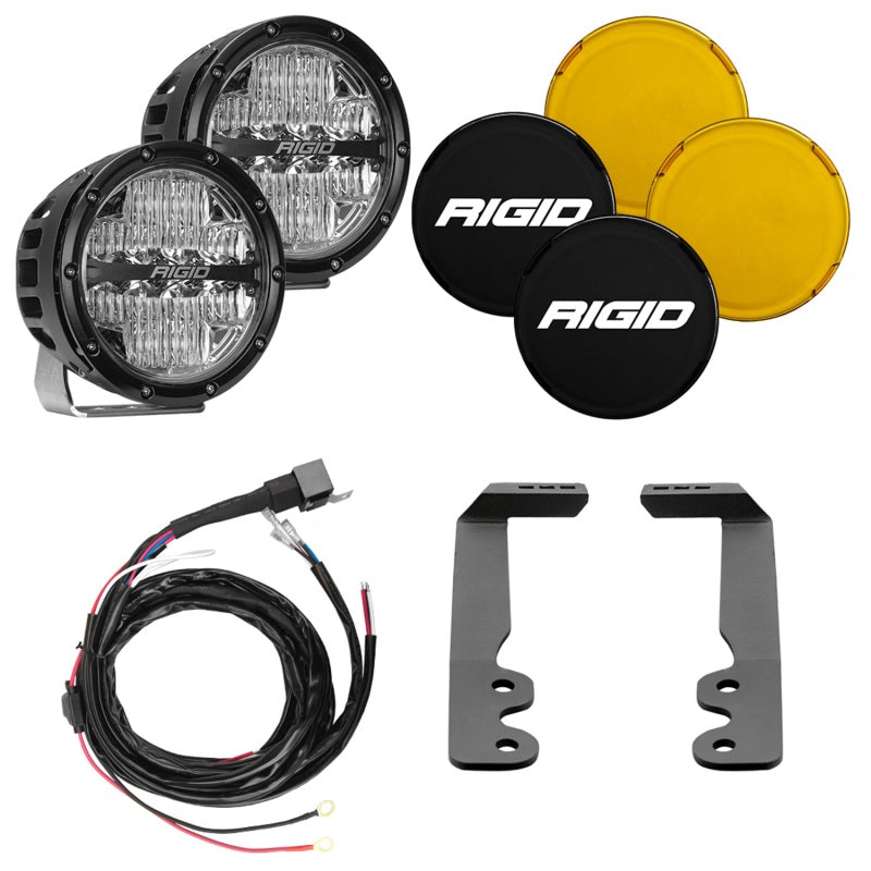 RIGID A-Pillar Lighting Kit with 6 in. 360-Series Drive Lights, fits Toyota Tundra