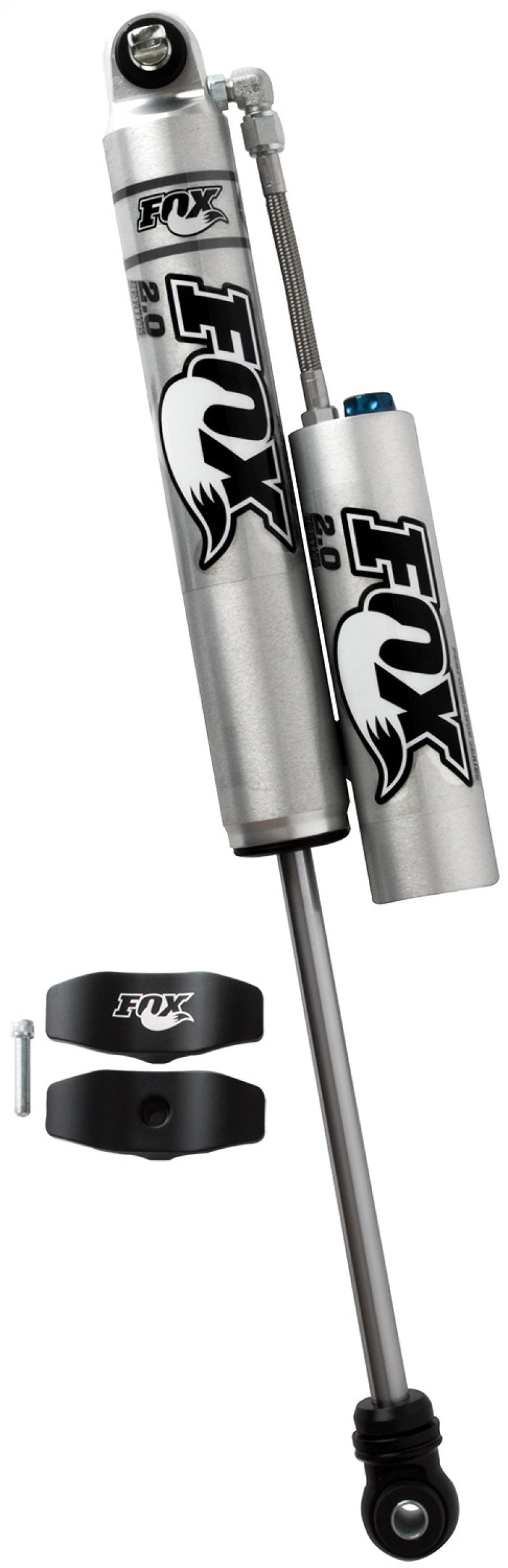 FOX 2.0 Performance Rear Reservoir Shock, Adjustable (1.5-3.5 in. Lift), fits Jeep Wrangler