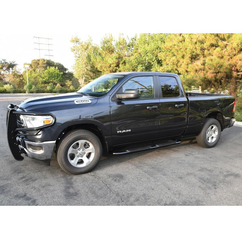 Westin Platinum 4 Oval Nerf Step Bars, Crew Cab, Black, fits Ram 1500