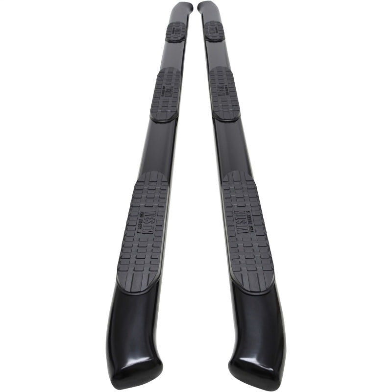 Westin PRO TRAXX 5 Oval Wheel-to-Wheel Nerf Step Bars, Crew Cab, 8 ft. Bed, Black, fits Chevy Silverado HD 2500/3500