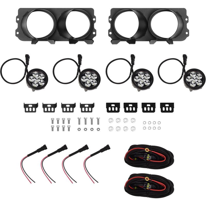 Westin Outlaw Bumper Round LED Light Kit, Spot