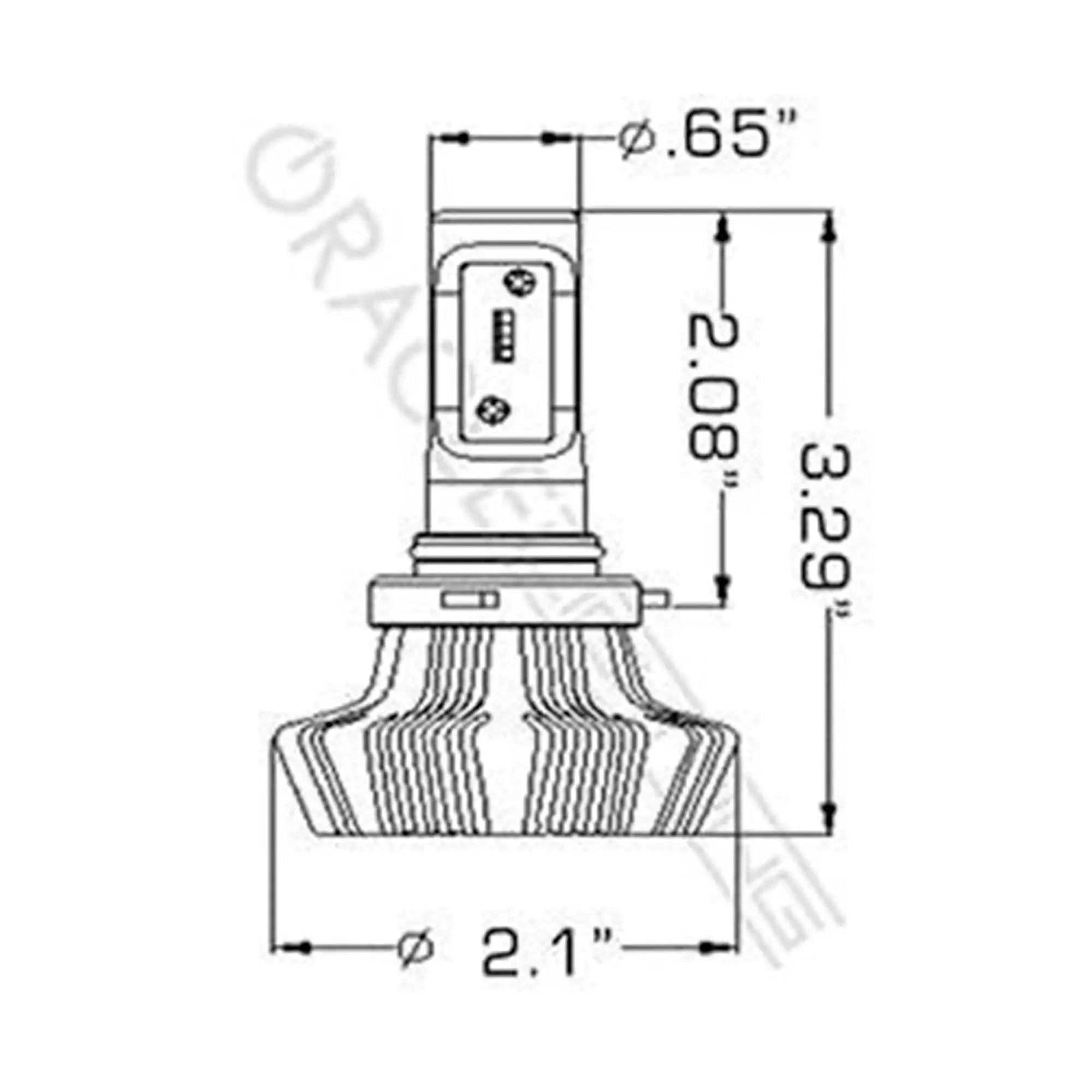 ORACLE Lighting 9005 - 4,000+ Lumen LED Light Bulb Conversion Kit High/Low Beam (Projector)