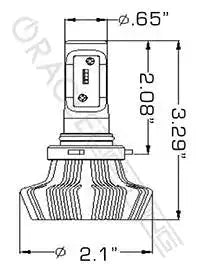 ORACLE Lighting 2003-2009 Toyota 4Runner 9006 - 4,000+ Lumen LED Conversion Kit (Fog Light)
