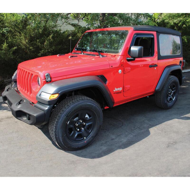 Westin In-Channel Wind Deflectors, 2-Piece, fits Jeep Wrangler