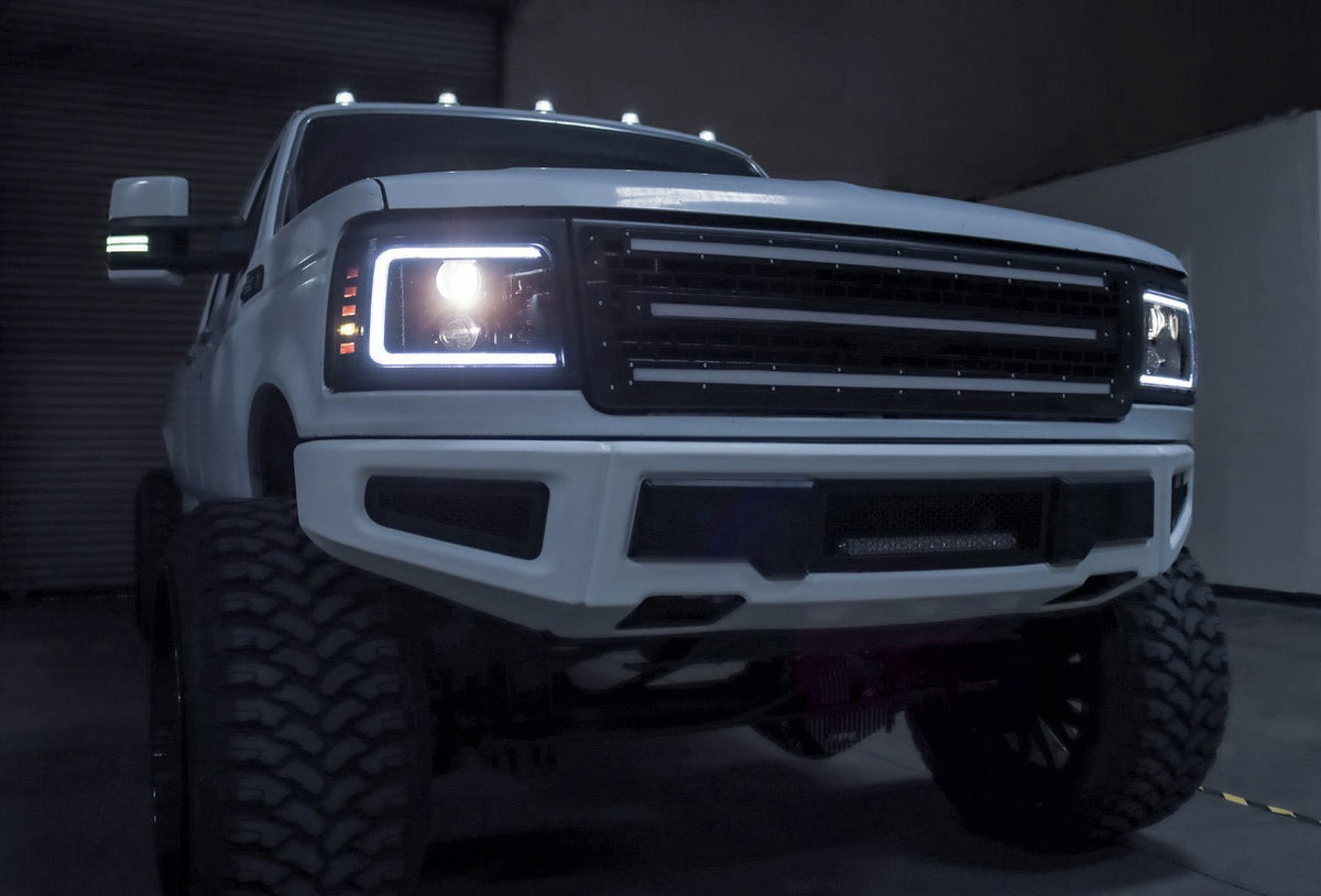 AlphaRex PRO-Series Halogen Projector Headlights for Ford F-150 / Ford Super Duty - Black