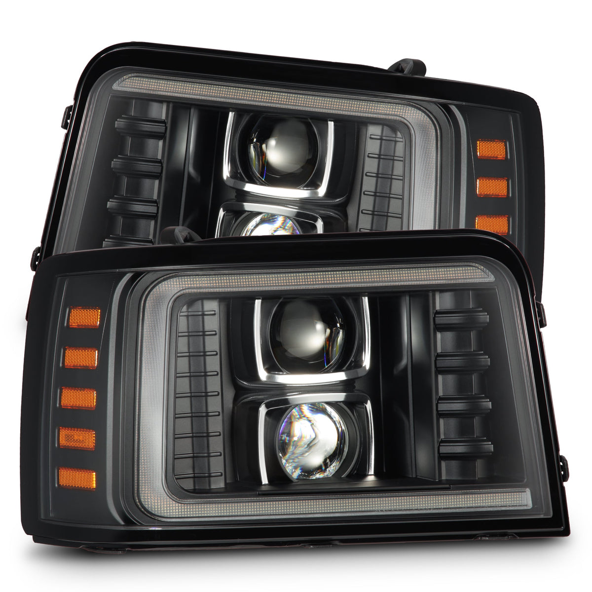 AlphaRex PRO-Series Halogen Projector Headlights for Ford F-150 / Ford Super Duty - Black