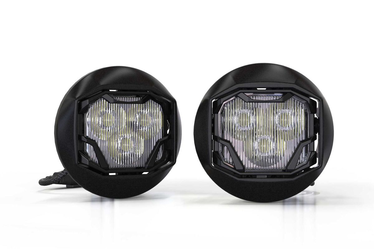 4Banger Fog Lights: 14-15 Sierra (HXB Yellow Spot Beam)